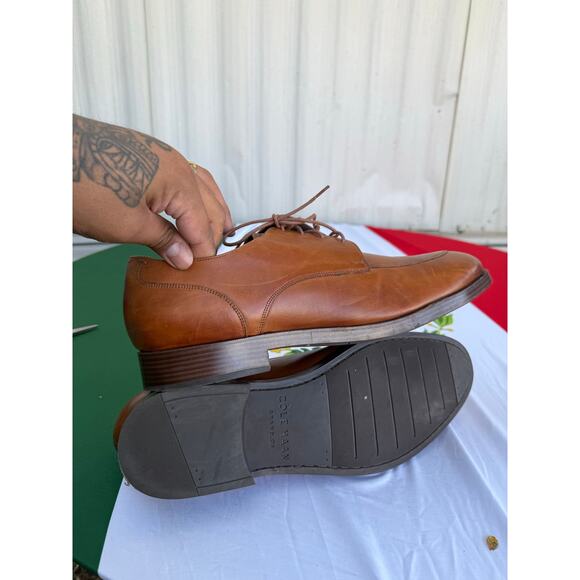 Cole Haan Men’s GrandØS Brown Leather Dress Shoes Size 13M – Oxford Derby Casual main image 5
